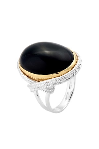 Ring Riven - Zilver en Onyx