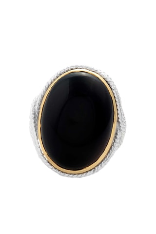 Ring Riven - Zilver en Onyx