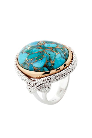 Ring Riven - Zilver en Turkoois