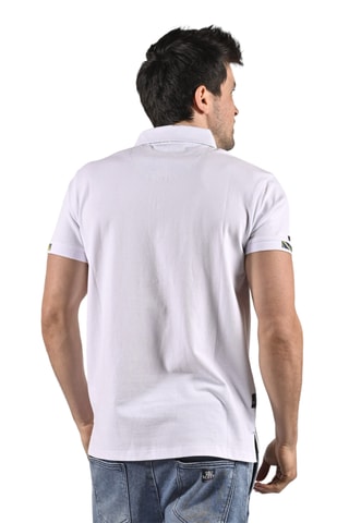 Polo regular River - Blanc