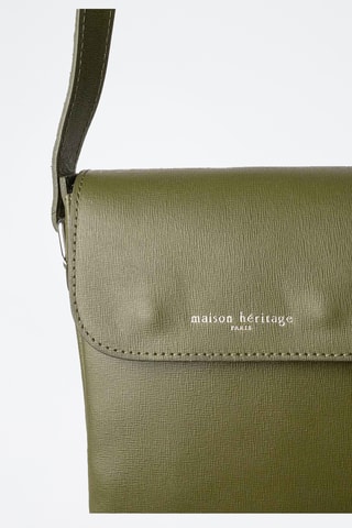 Borsa a tracolla in pelle Emir - Verde