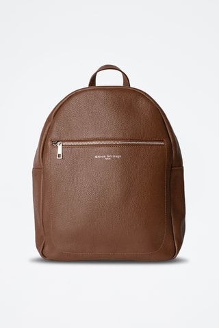 Sac à dos en cuir Jonas - Marron