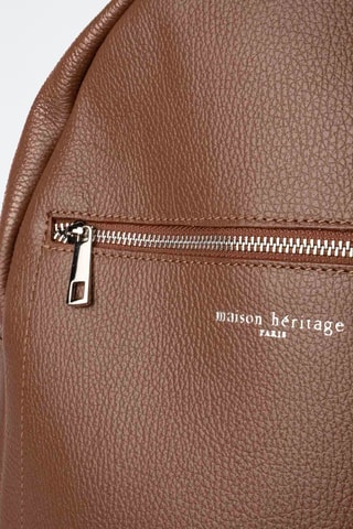 Sac à dos en cuir Jonas - Marron