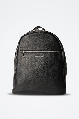 Sac à dos en cuir Jonas - Noir