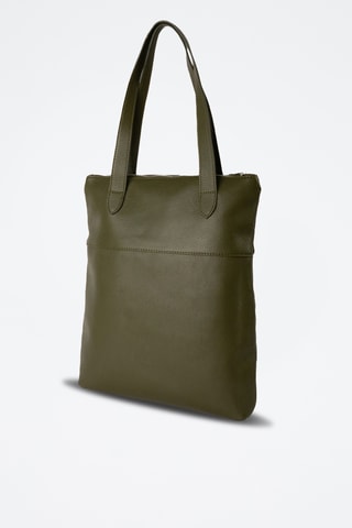 Tote bag in pelle Enzo - Verde