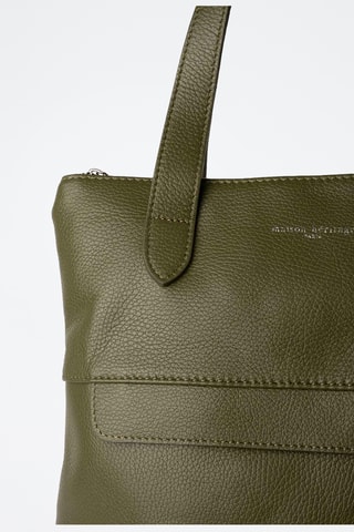 Tote bag in pelle Enzo - Verde