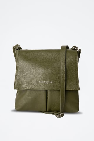 Borsa a tracolla in pelle Franz - Verde