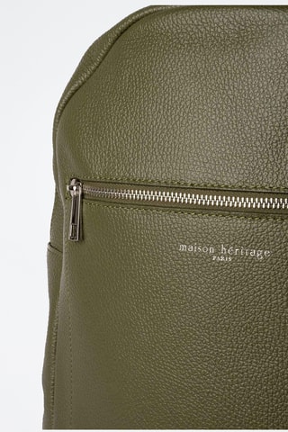 Sac à dos en cuir Mini Jonas - Vert