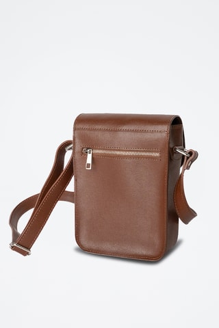 Borsa a tracolla in pelle Emir - Marrone