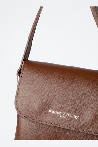 Borsa a tracolla in pelle Emir - Marrone