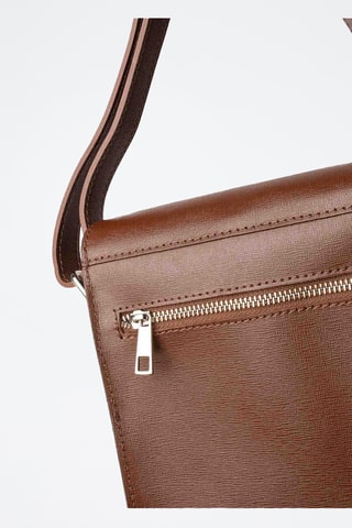 Borsa a tracolla in pelle Emir - Marrone