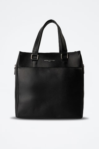 Tote bag in pelle Ethan - Nero