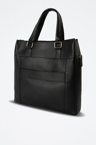 Tote bag in pelle Ethan - Nero