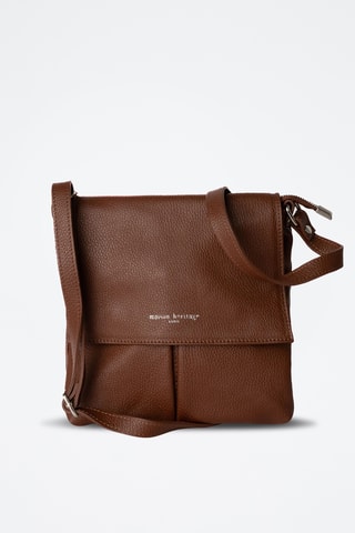 Borsa a tracolla in pelle Franz - Marrone