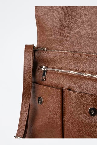 Borsa a tracolla in pelle Franz - Marrone