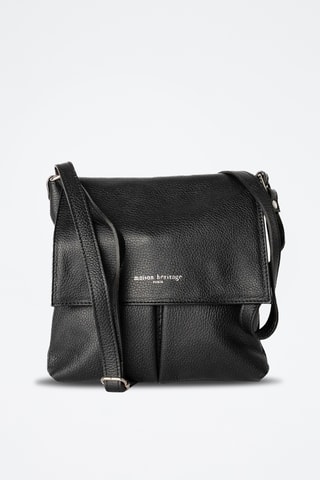 Sac bandoulière en cuir Franz - Noir