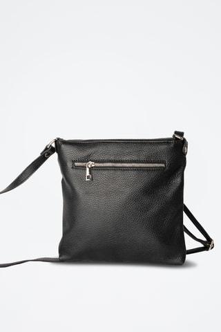 Sac bandoulière en cuir Franz - Noir