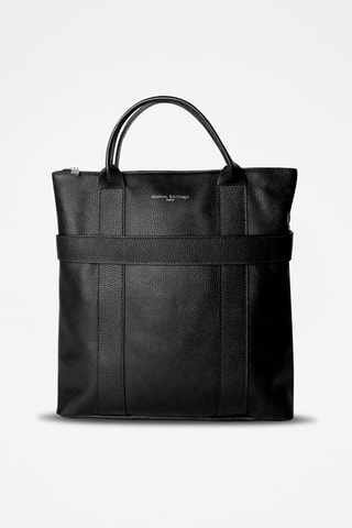 Sac à dos en cuir Noel Fd - Noir