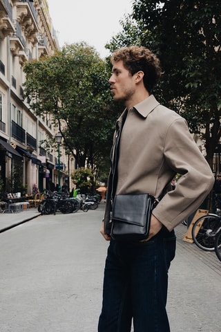 Sacoche en cuir Boli - Noir