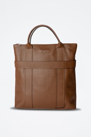 Sac à dos en cuir Noel Fd - Marron