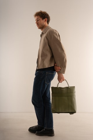 Sac à dos en cuir Noel Fd - Vert