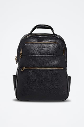 Sac à dos en cuir Giou - Noir