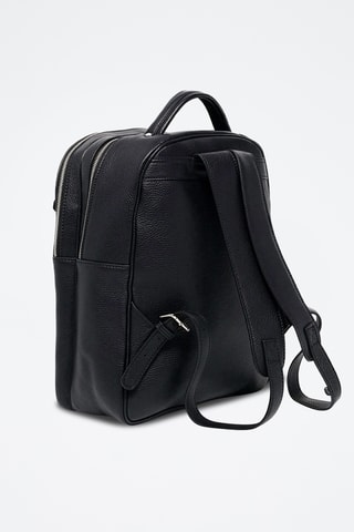 Sac à dos en cuir Zane - Noir