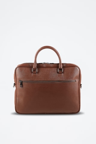 Porte-documents en cuir Dan - Marron