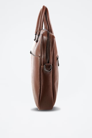 Porte-documents en cuir Dan - Marron