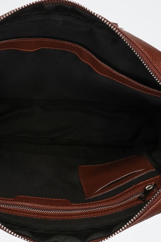 Porte-documents en cuir Leo - Marron