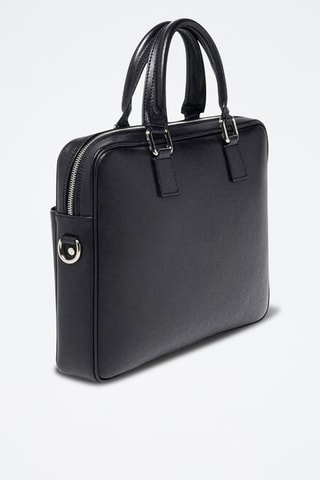 Porte-documents en cuir Veci - Noir