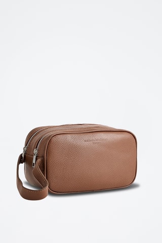 Borsa a mano in pelle Trou - Marrone