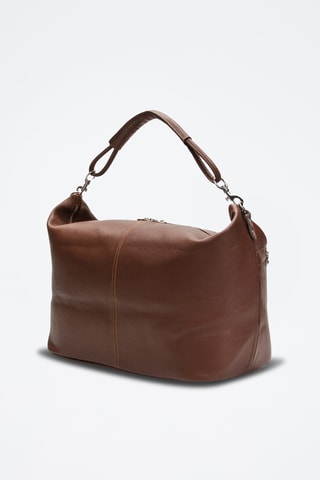 Shopping bag in pelle Jax - Marrone