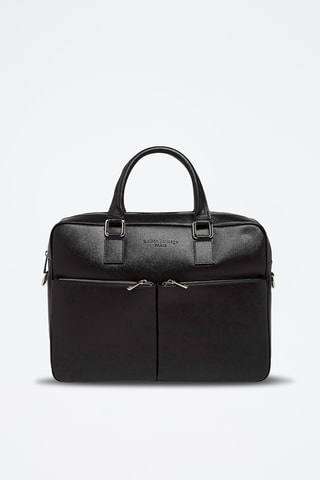 Porte-documents en cuir Mael - Noir