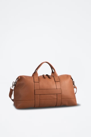 Sac bowling en cuir Saulu - Camel