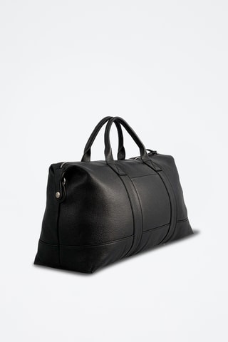 Sac bowling en cuir Saulu - Noir