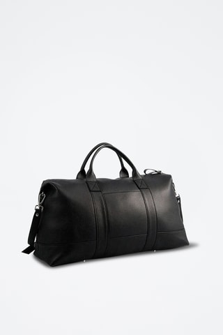 Sac bowling en cuir Saulu - Noir