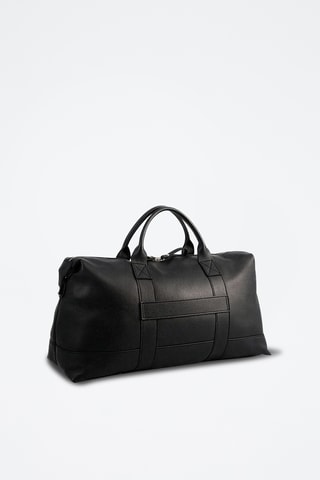 Sac bowling en cuir Saulu - Noir