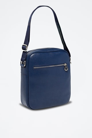 Borsa a tracolla in pelle Hémi - Blu