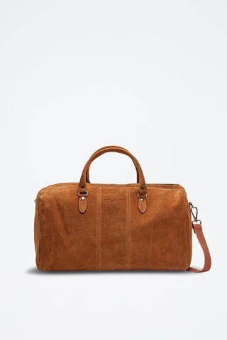 Sac bowling en cuir Week daim - Camel