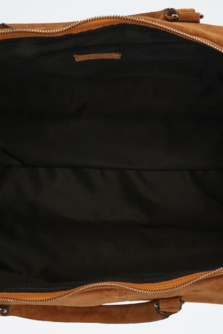Sac bowling en cuir Week daim - Camel