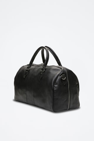 Sac de voyage en cuir Week - Noir
