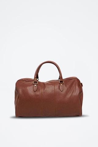 Sac bowling en cuir Week - Marron