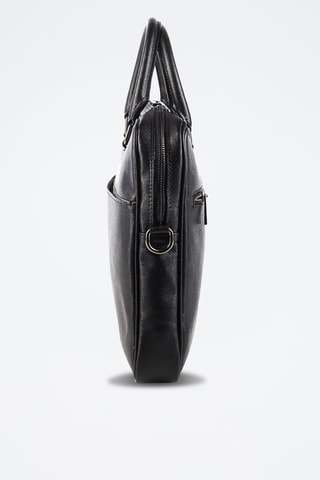 Porte-documents en cuir Dan - Noir