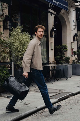 Sac bowling en cuir Nino - Noir