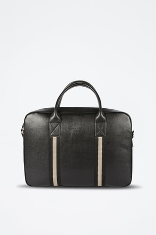Porte-documents en cuir Ivan - Noir