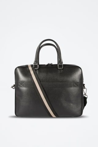 Porte-documents en cuir Ivan - Noir
