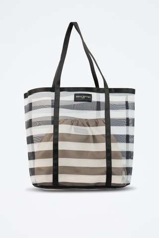 Sac porté épaule Tempo - Blanc et noir