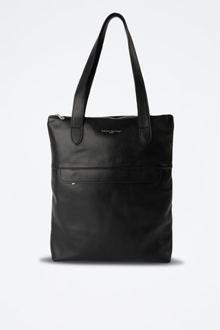 Tote bag in pelle Enzo - Nero