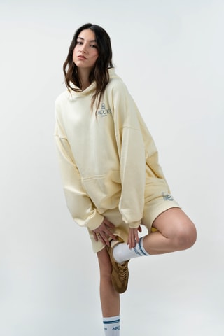Felpa oversize con cappuccio The Court - Beige